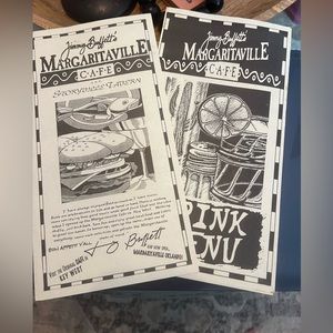 Jimmy Buffett- Margaritaville New Orleans menu-Menu and Drink Menu